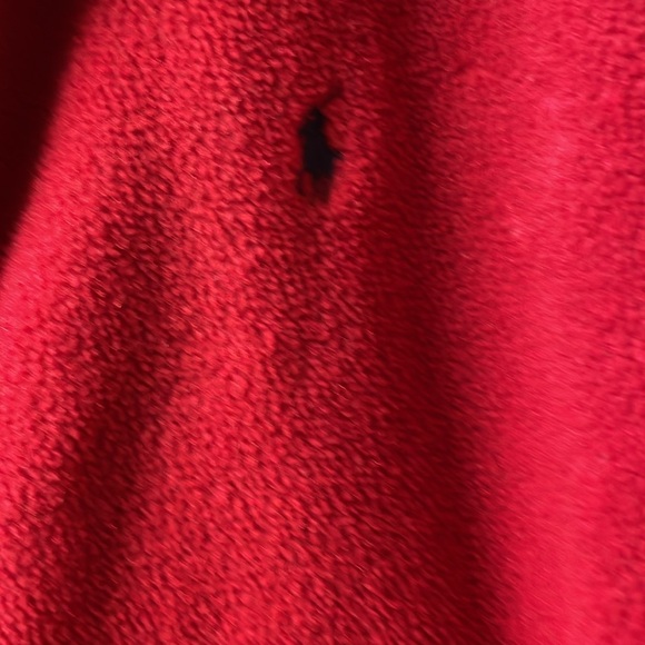 Polo Ralph Lauren 1/4 zip fleece pullover jacket  Red size M - Picture 4 of 6